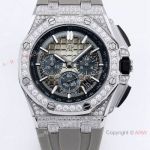 Bust Down Audemars Piguet R.O.O. Chronograph watch Copy 43mm